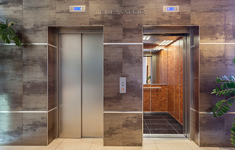 elevators in luxury environment